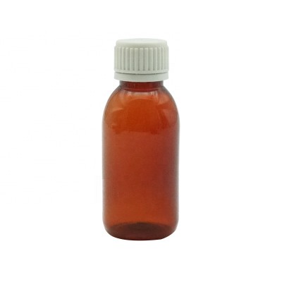 Empty Amber Medicine Plastic Bottle With Screw Cap Haodexin 17oz 100ml Medicine Bottle Customise Packings Bottles For Medicine